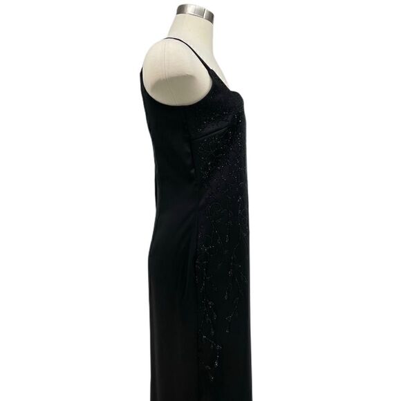 BYER TOO! Black Evening Gown with Floral Sequins - Picture 5 of 9